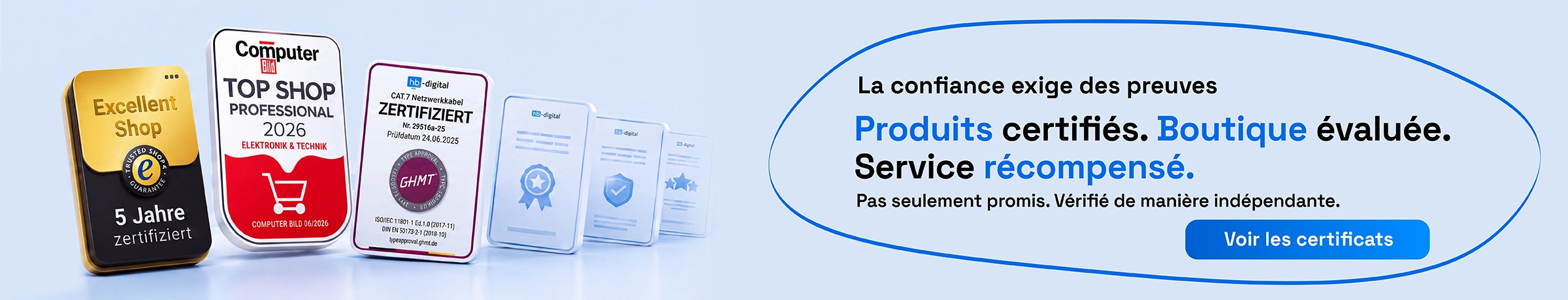 Certifications et distinctions de hb-digital