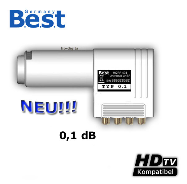 TOP Best Germany HQRF 414 Quattro LNB 0,1 quatro HDTV