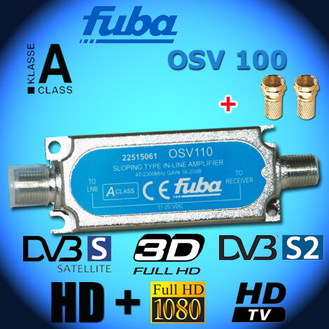 PROFI FUBA OSV 110 Inline Satelliten SAT TV Signal Verstärker