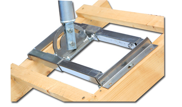 Dachsparrenhalter für Sat-Anlage 1 m -60mm- (Micro), 43,90