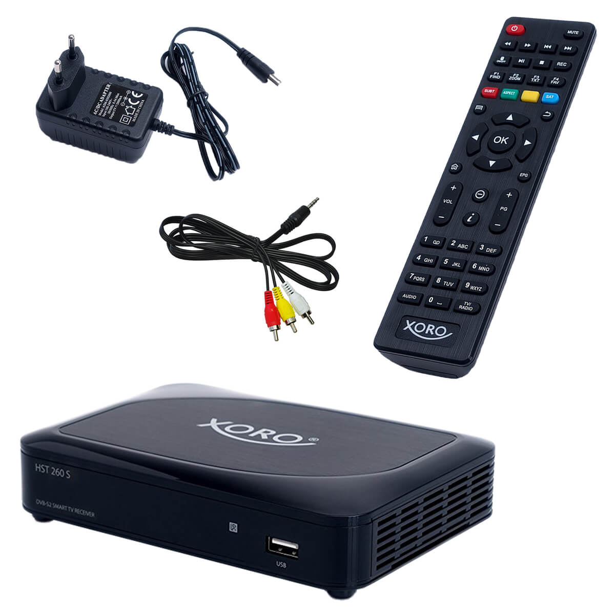 Xoro Smart Tv Box Hst 260 S Android BOX IPTV Multimedia Internet TV Sat DVB-S2 Receiver 4K Xoro HST